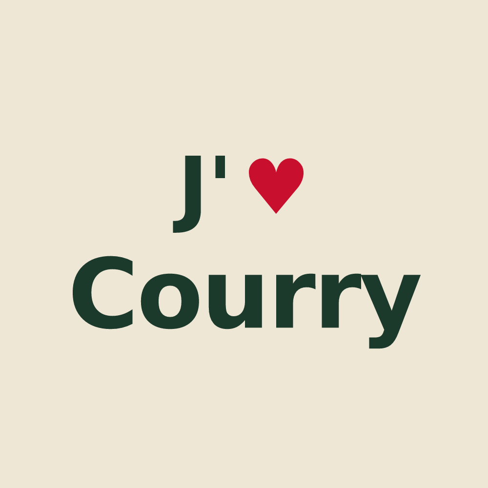 Tote bag personnalisé Courry — design J'aime Courry