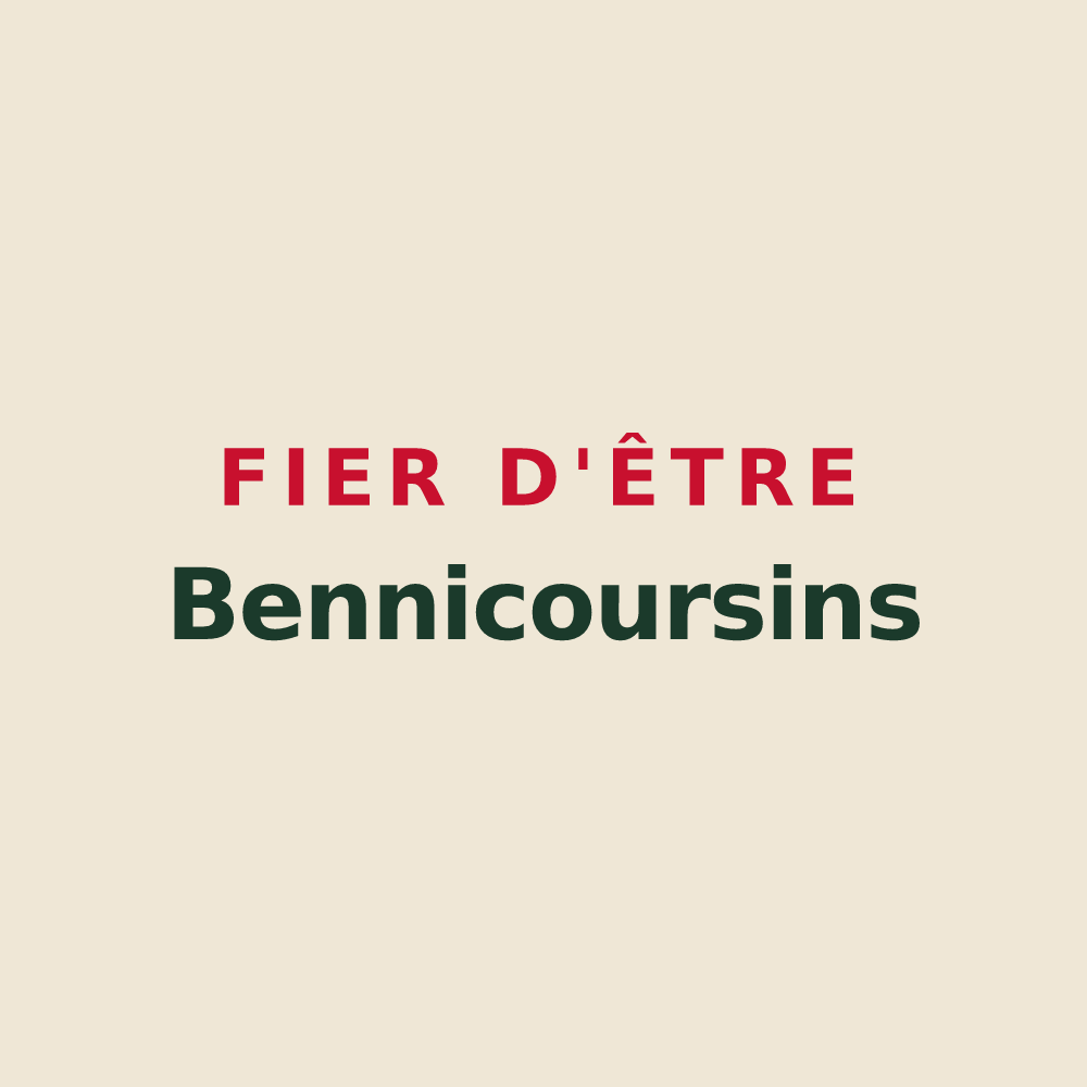Tote bag « Fier d'être Bennicoursins » — design pour Cours-les-Bains