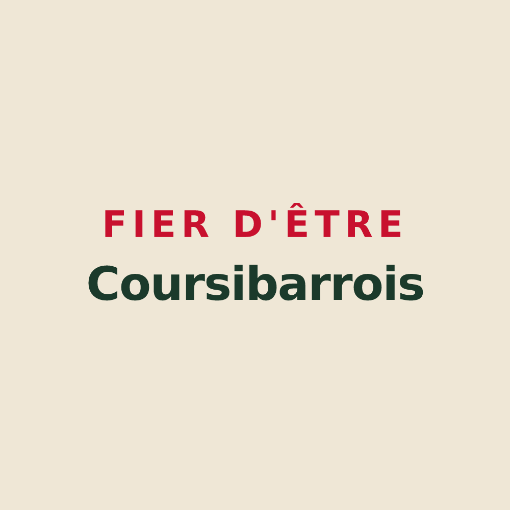 Tote bag « Fier d'être Coursibarrois » — design pour Cours-les-Barres
