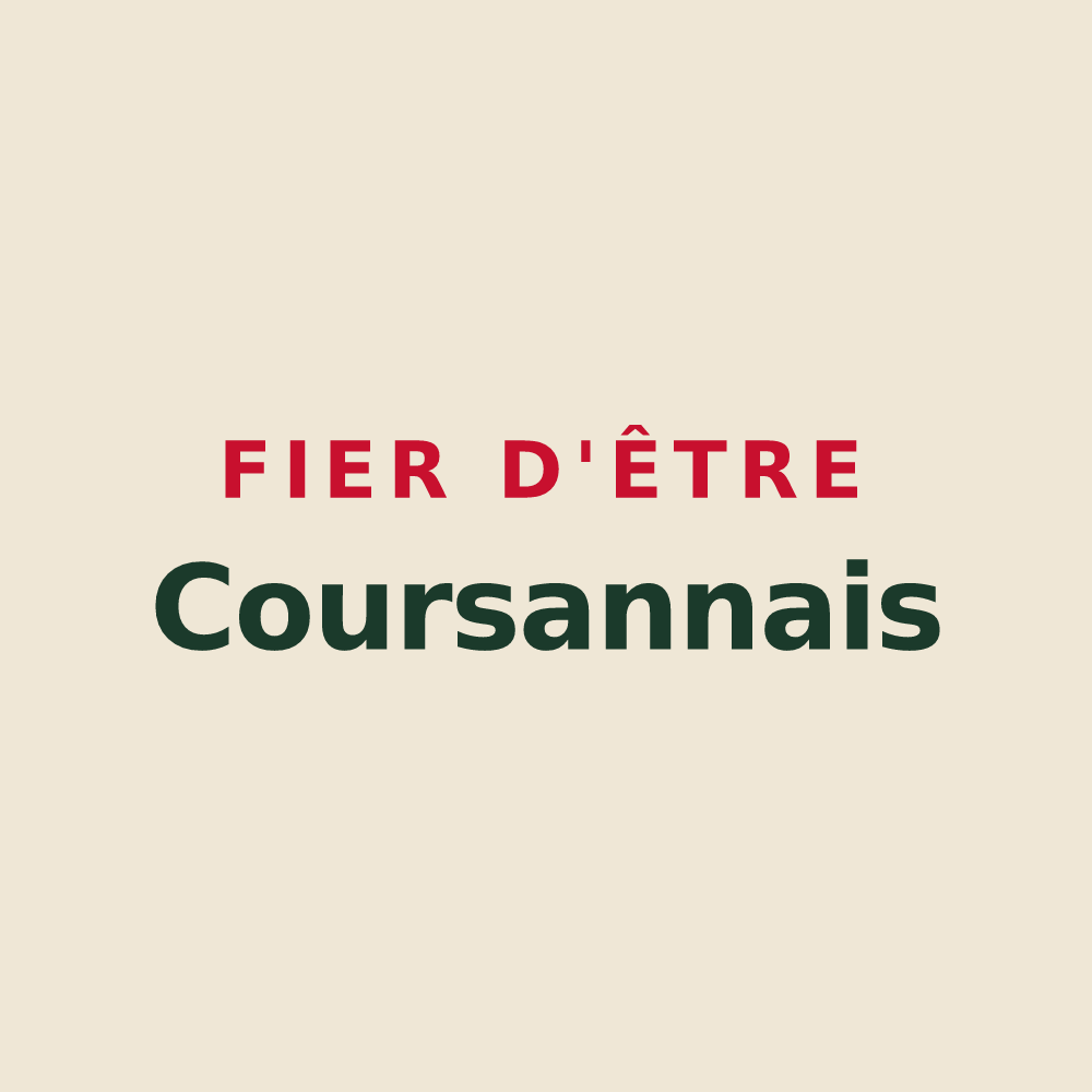 Tote bag « Fier d'être Coursannais » — design pour Coursan-en-Othe