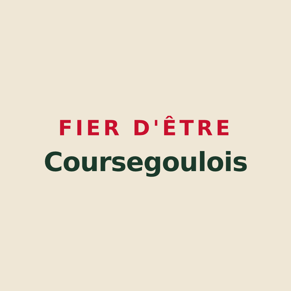 Tote bag « Fier d'être Coursegoulois » — design pour Coursegoules