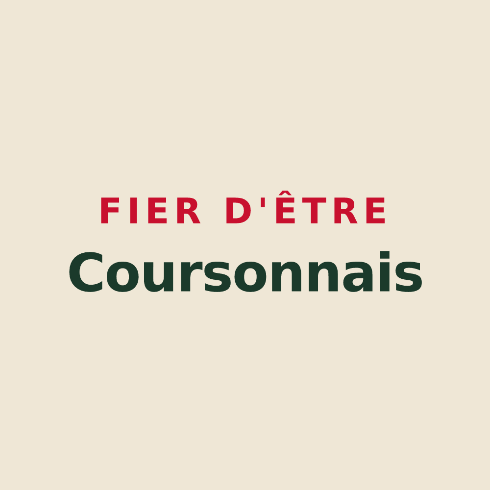 Tote bag « Fier d'être Coursonnais » — design pour Courson-les-Carrières