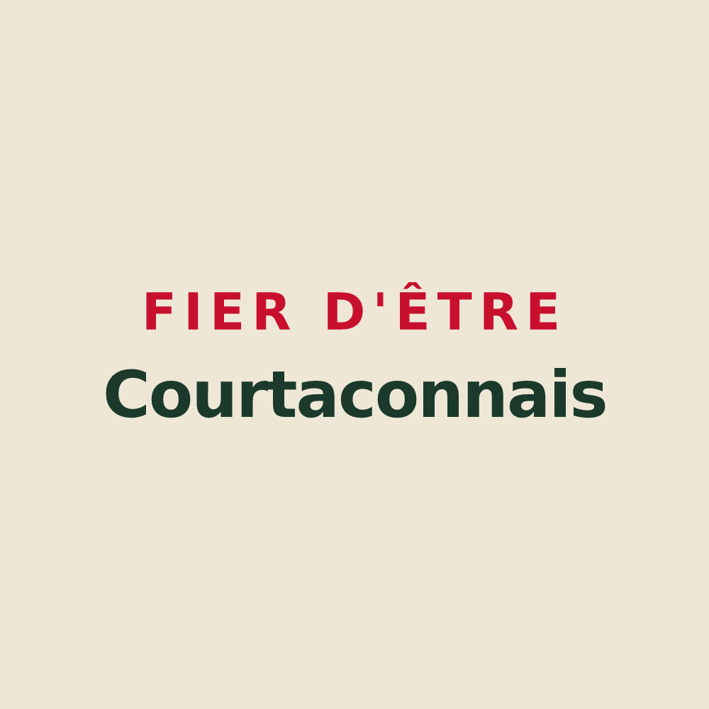 Tote bag « Fier d'être Courtaconnais » — design pour Courtacon