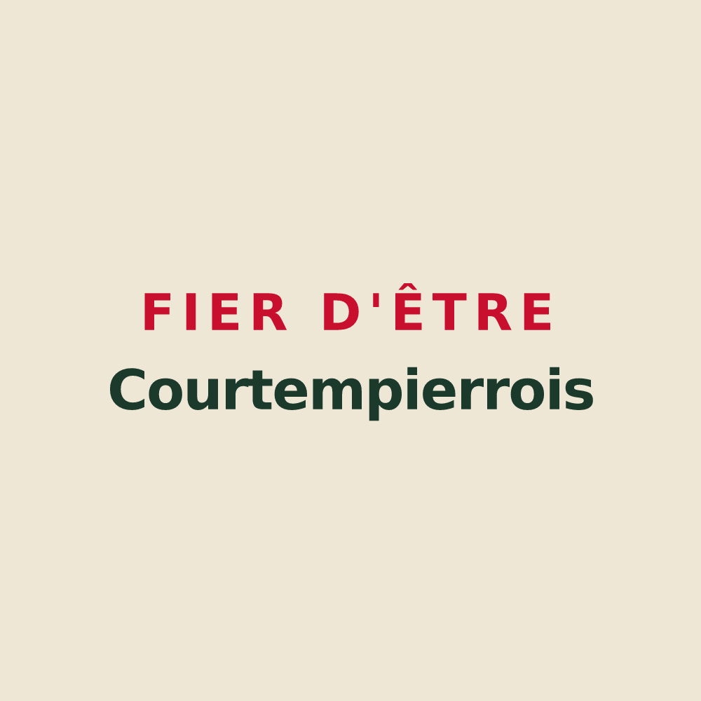 Tote bag « Fier d'être Courtempierrois » — design pour Courtempierre
