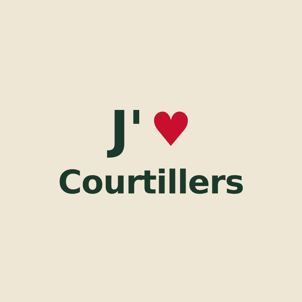 Tote bag personnalisé Courtillers — design J'aime Courtillers