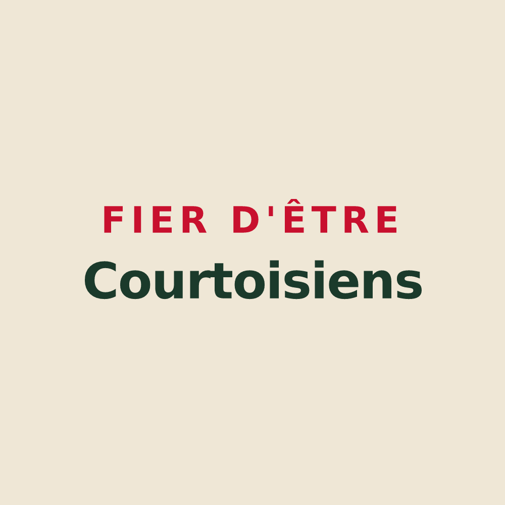 Tote bag « Fier d'être Courtoisiens » — design pour Courtois-sur-Yonne