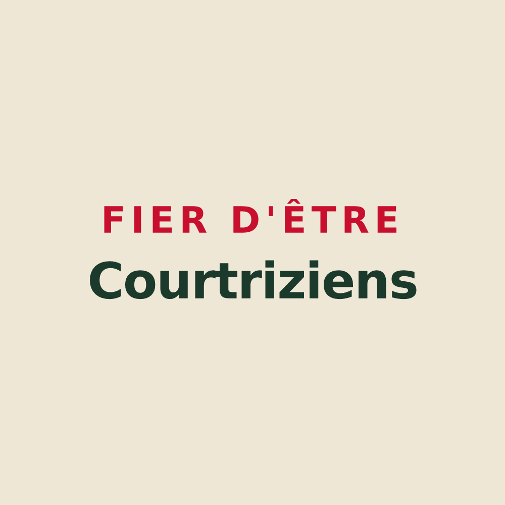 Tote bag « Fier d'être Courtriziens » — design pour Courtrizy-et-Fussigny