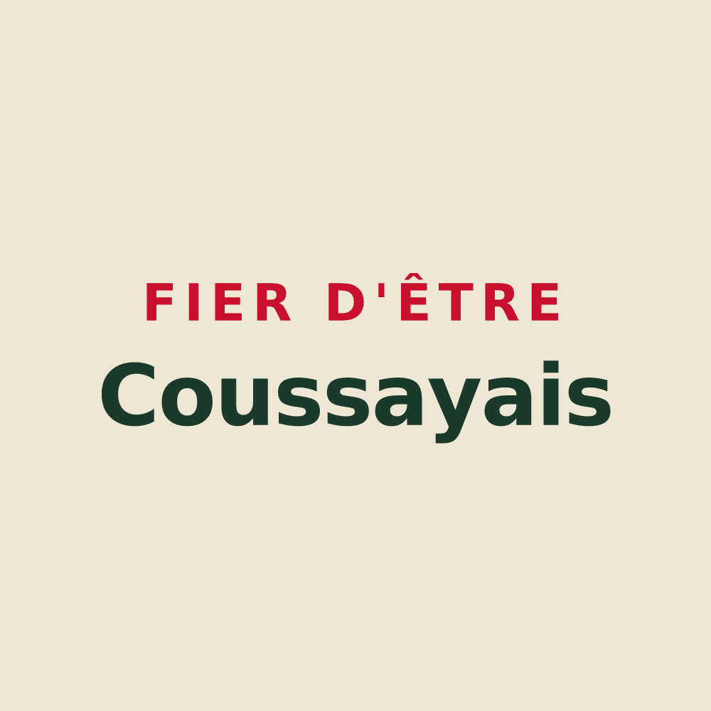 Tote bag « Fier d'être Coussayais » — design pour Coussay-les-Bois