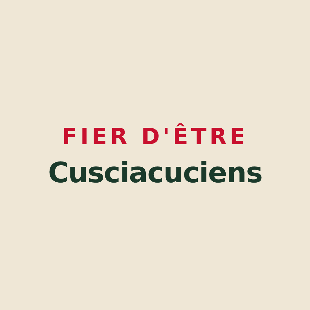 Tote bag « Fier d'être Cusciacuciens » — design pour Coussay