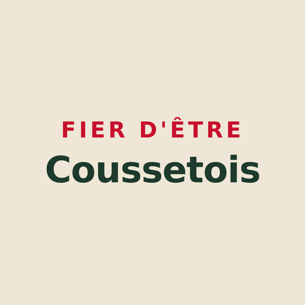 Tote bag « Fier d'être Coussetois » — design pour Coussey
