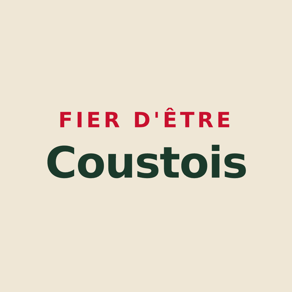 Tote bag « Fier d'être Coustois » — design pour Coust