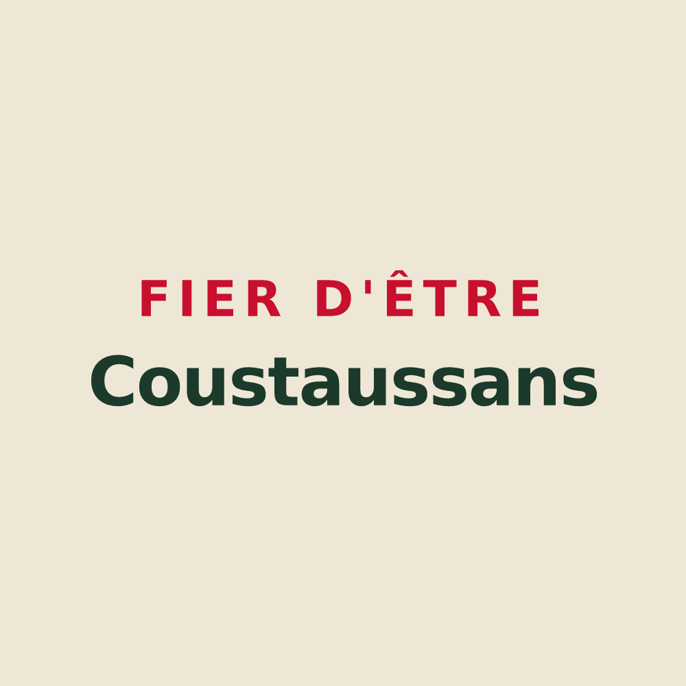 Tote bag « Fier d'être Coustaussans » — design pour Coustaussa