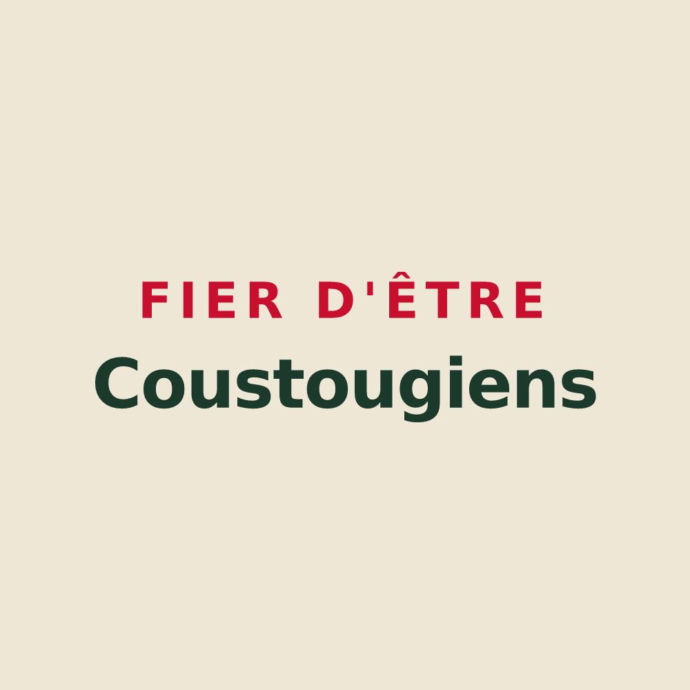 Tote bag « Fier d'être Coustougiens » — design pour Coustouges
