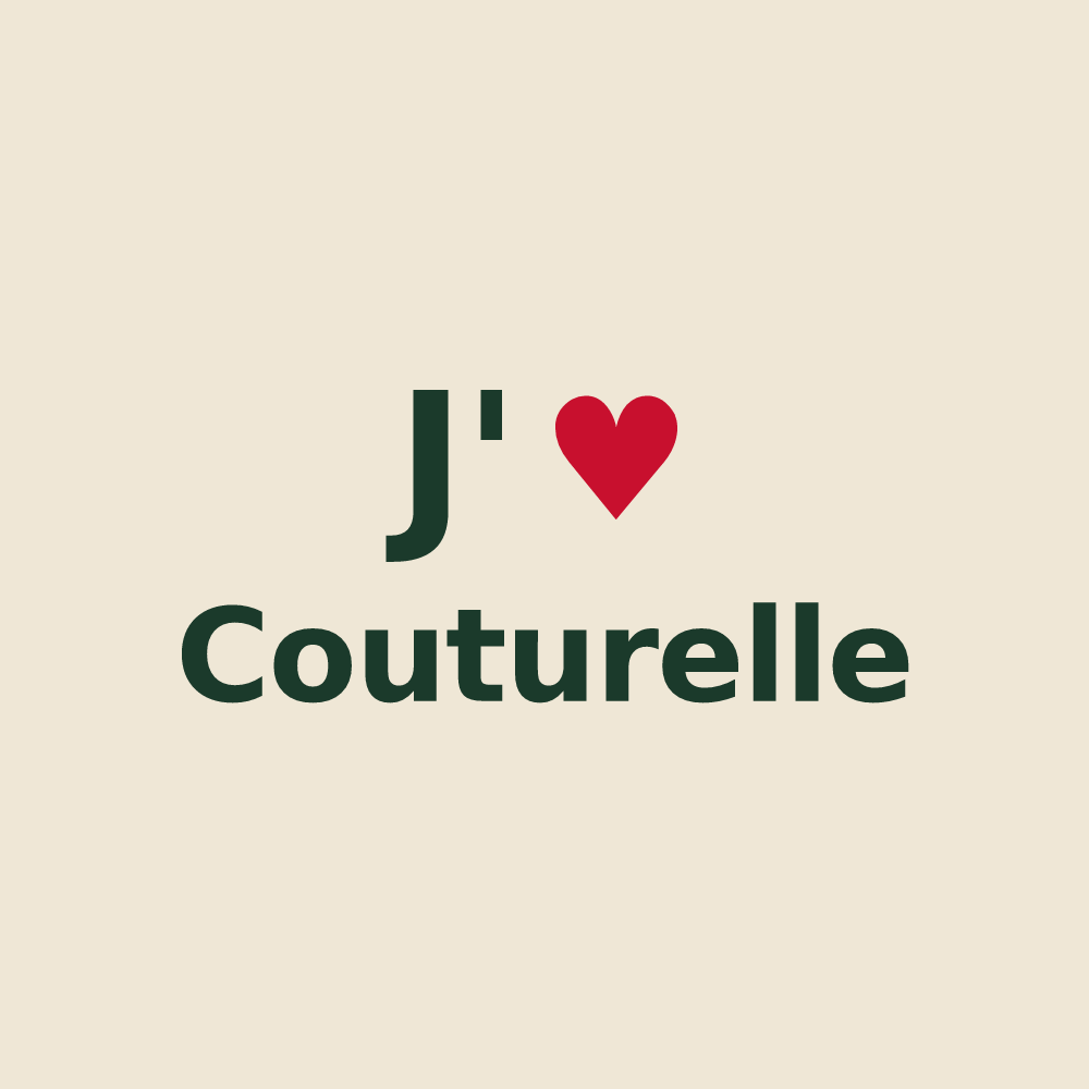 Tote bag personnalisé Couturelle — design J'aime Couturelle