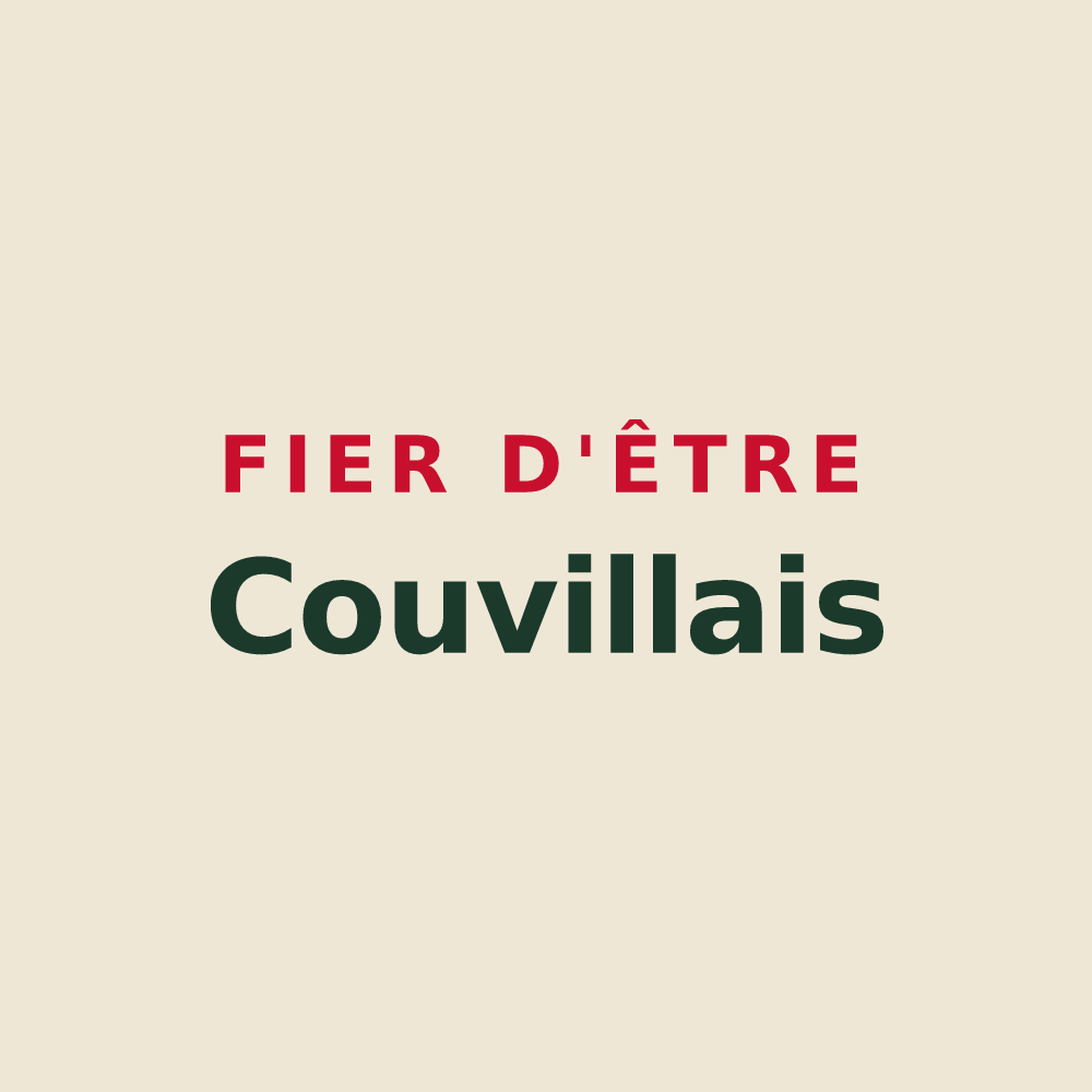 Tote bag « Fier d'être Couvillais » — design pour Couville