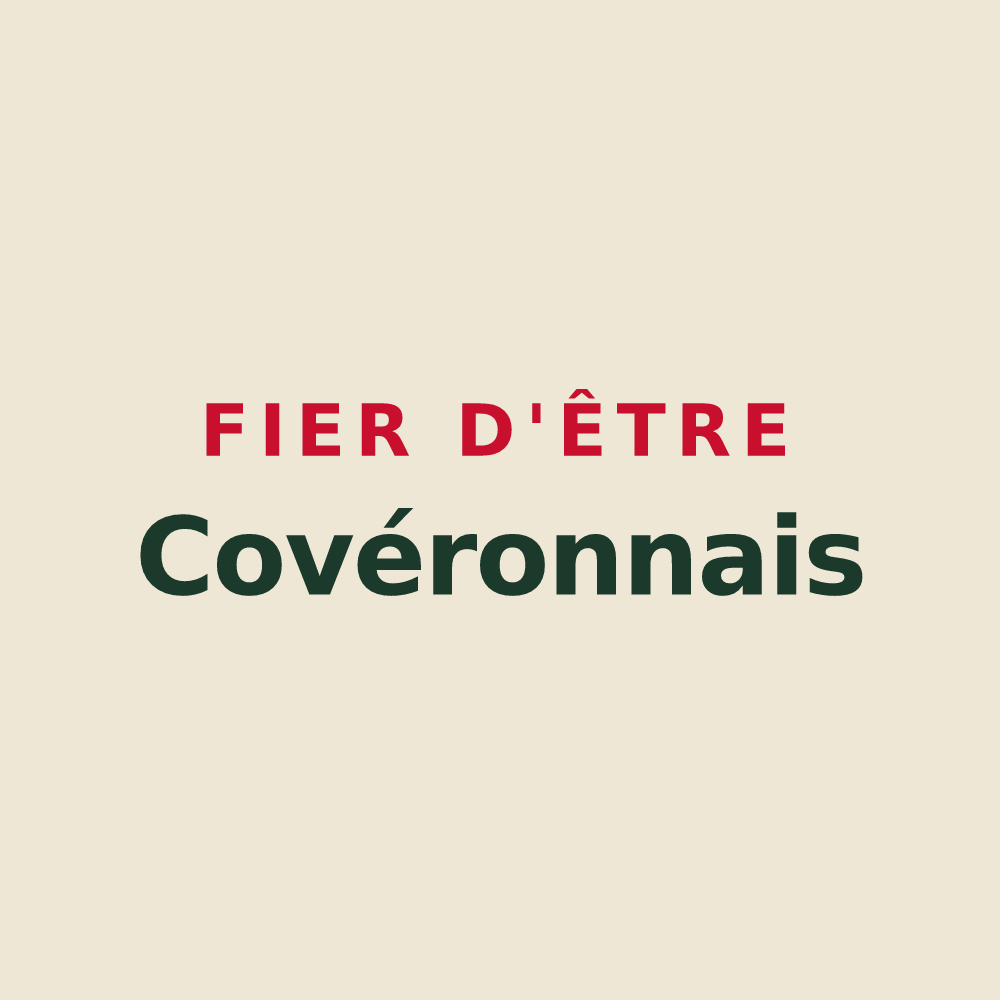 Tote bag « Fier d'être Covéronnais » — design pour Couvron-et-Aumencourt
