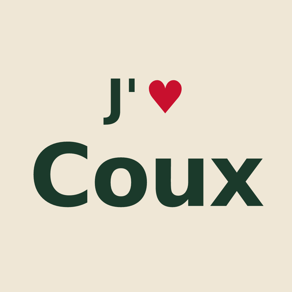 Tote bag personnalisé Coux — design J'aime Coux