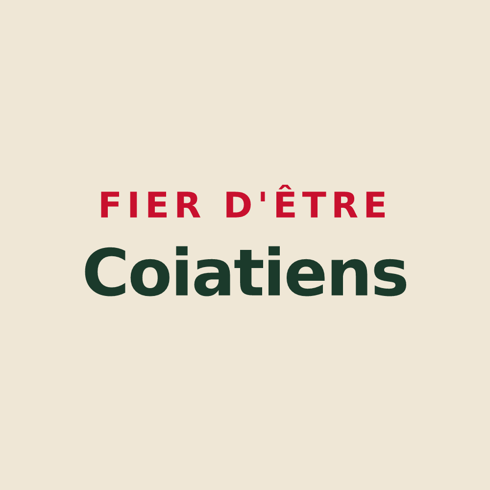 Tote bag « Fier d'être Coiatiens » — design pour Couy