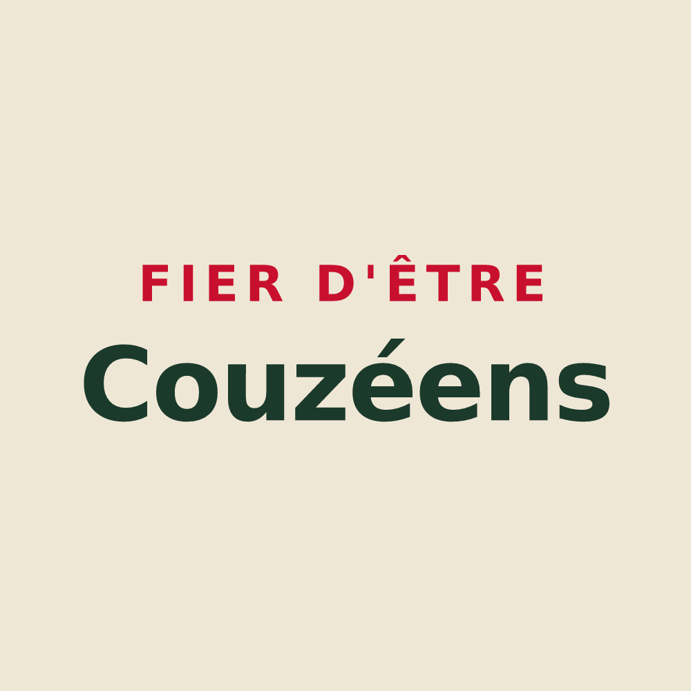 Tote bag « Fier d'être Couzéens » — design pour Couziers