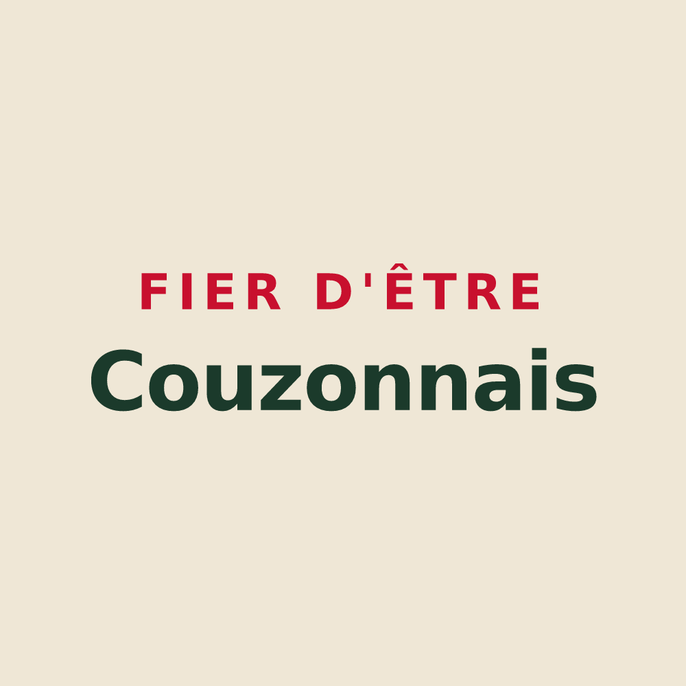 Tote bag « Fier d'être Couzonnais » — design pour Couzon