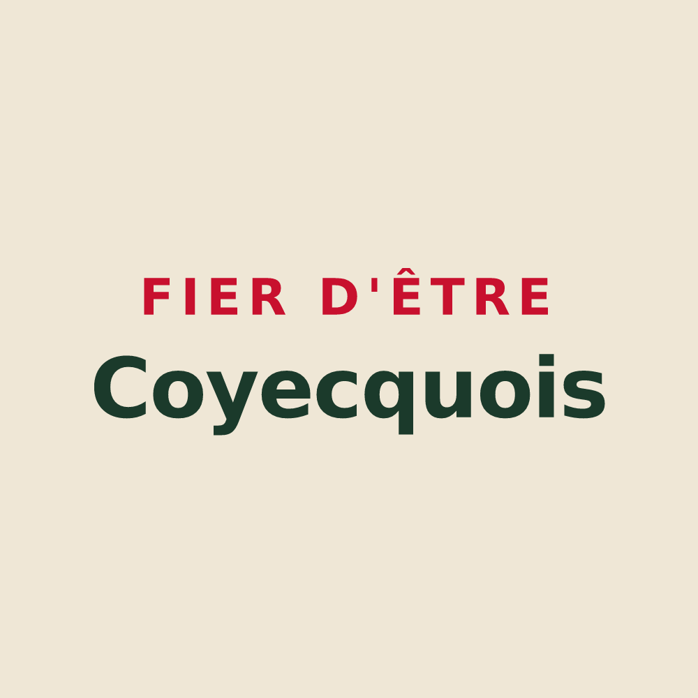Tote bag « Fier d'être Coyecquois » — design pour Coyecques