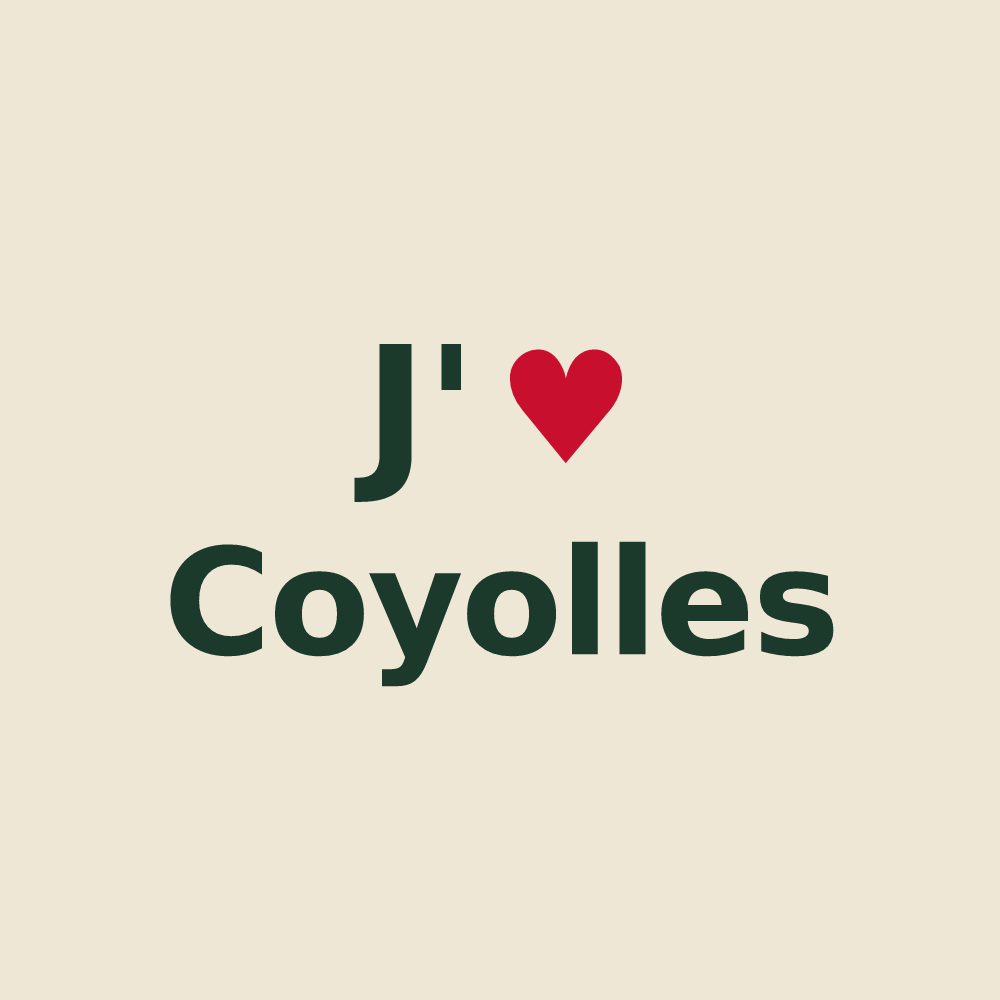 Tote bag personnalisé Coyolles — design J'aime Coyolles