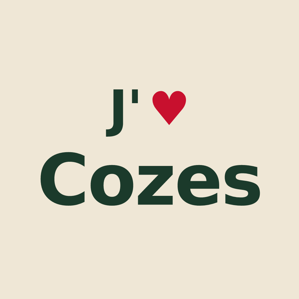 Tote bag personnalisé Cozes — design J'aime Cozes
