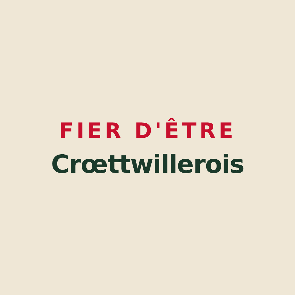 Tote bag « Fier d'être Crœttwillerois » — design pour Crœttwiller