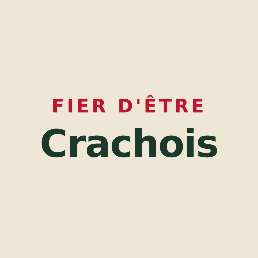Tote bag « Fier d'être Crachois » — design pour Crach