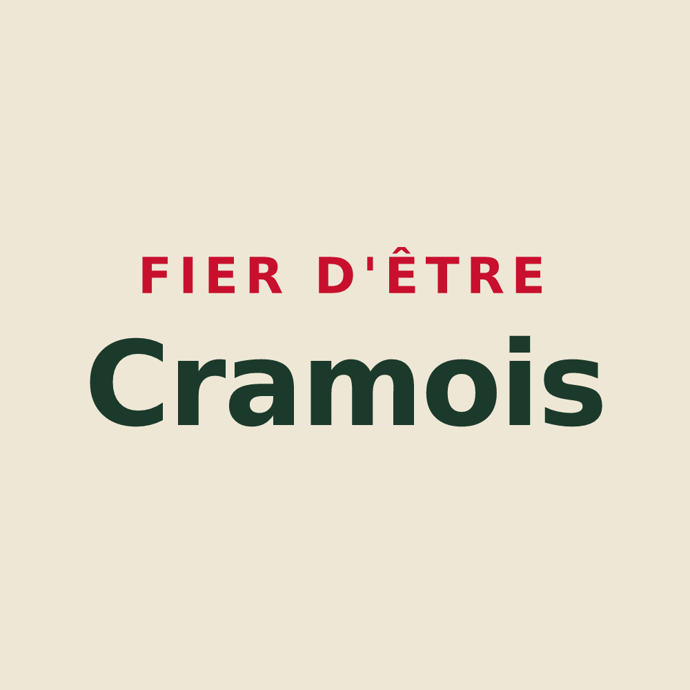Tote bag « Fier d'être Cramois » — design pour Cram-Chaban