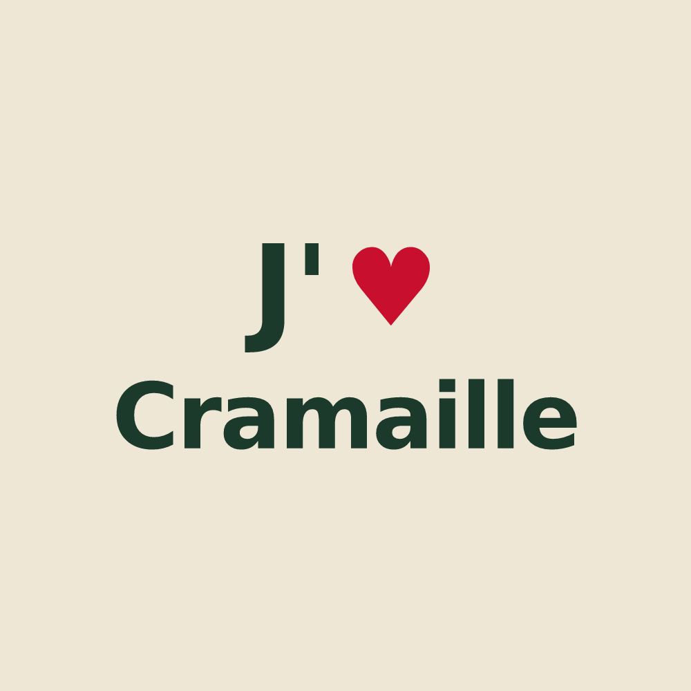 Tote bag personnalisé Cramaille — design J'aime Cramaille