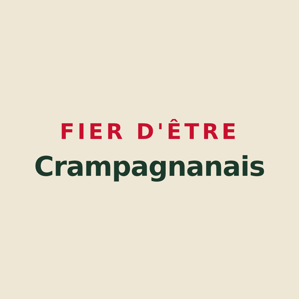 Tote bag « Fier d'être Crampagnanais » — design pour Crampagna