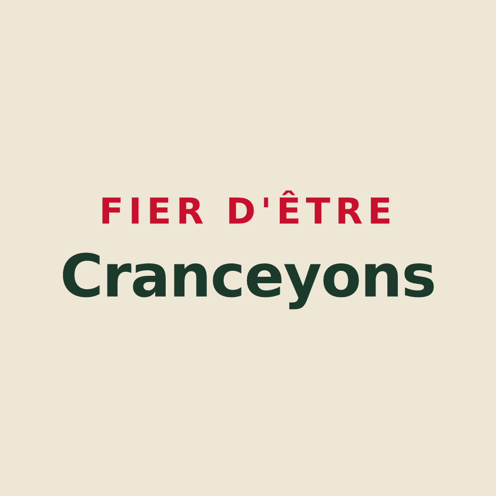 Tote bag « Fier d'être Cranceyons » — design pour Crancey