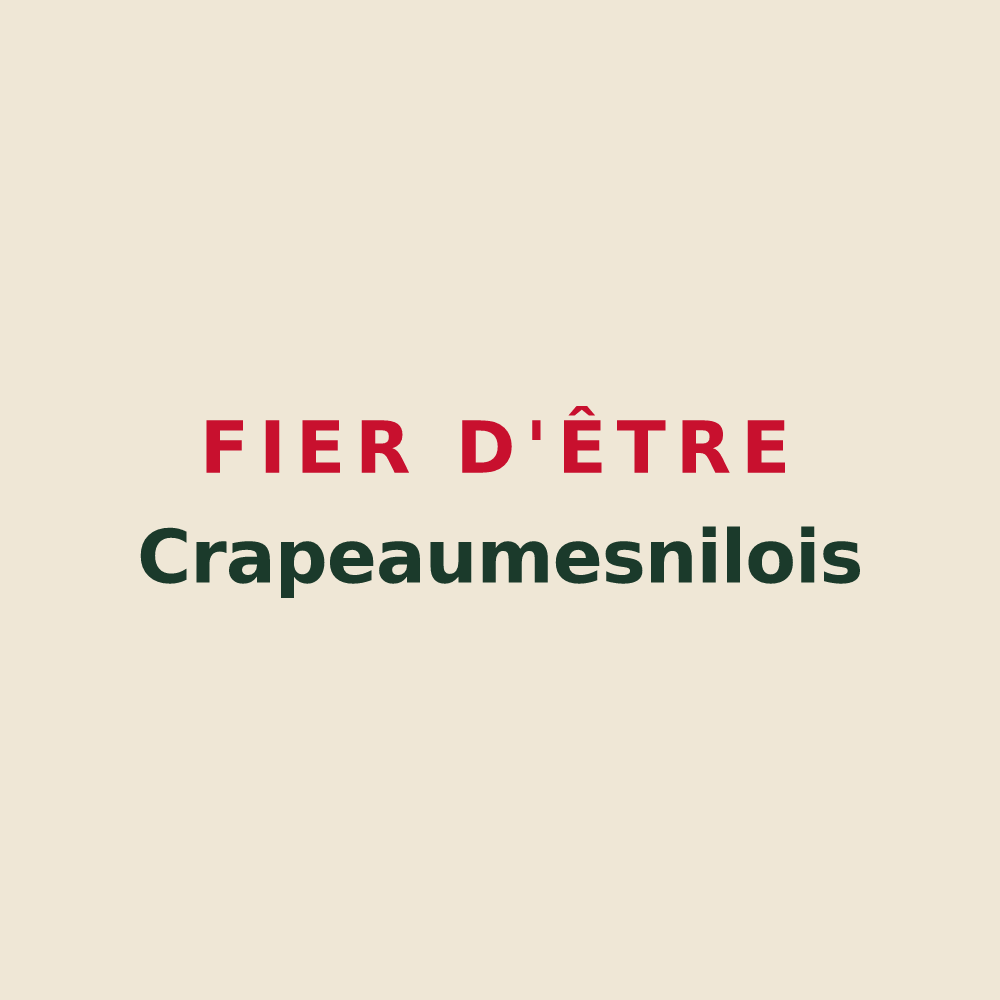 Tote bag « Fier d'être Crapeaumesnilois » — design pour Crapeaumesnil