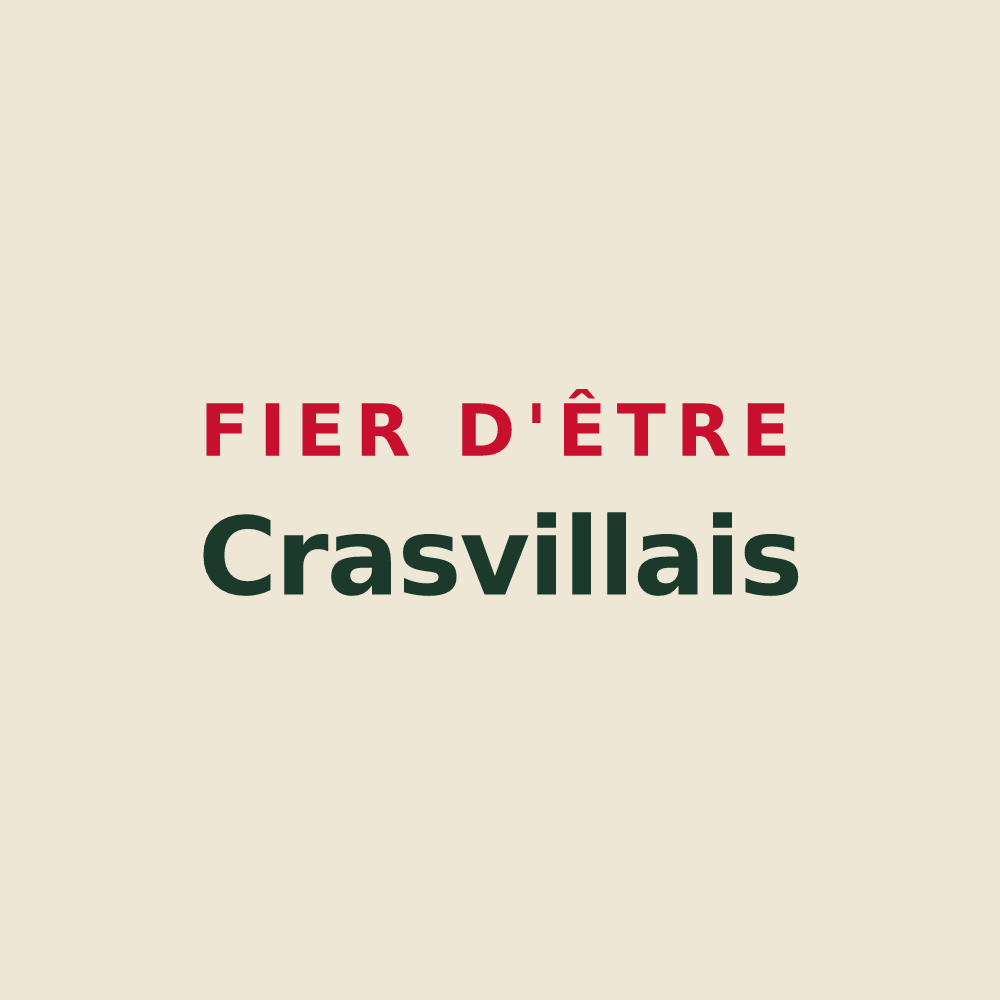 Tote bag « Fier d'être Crasvillais » — design pour Crasville