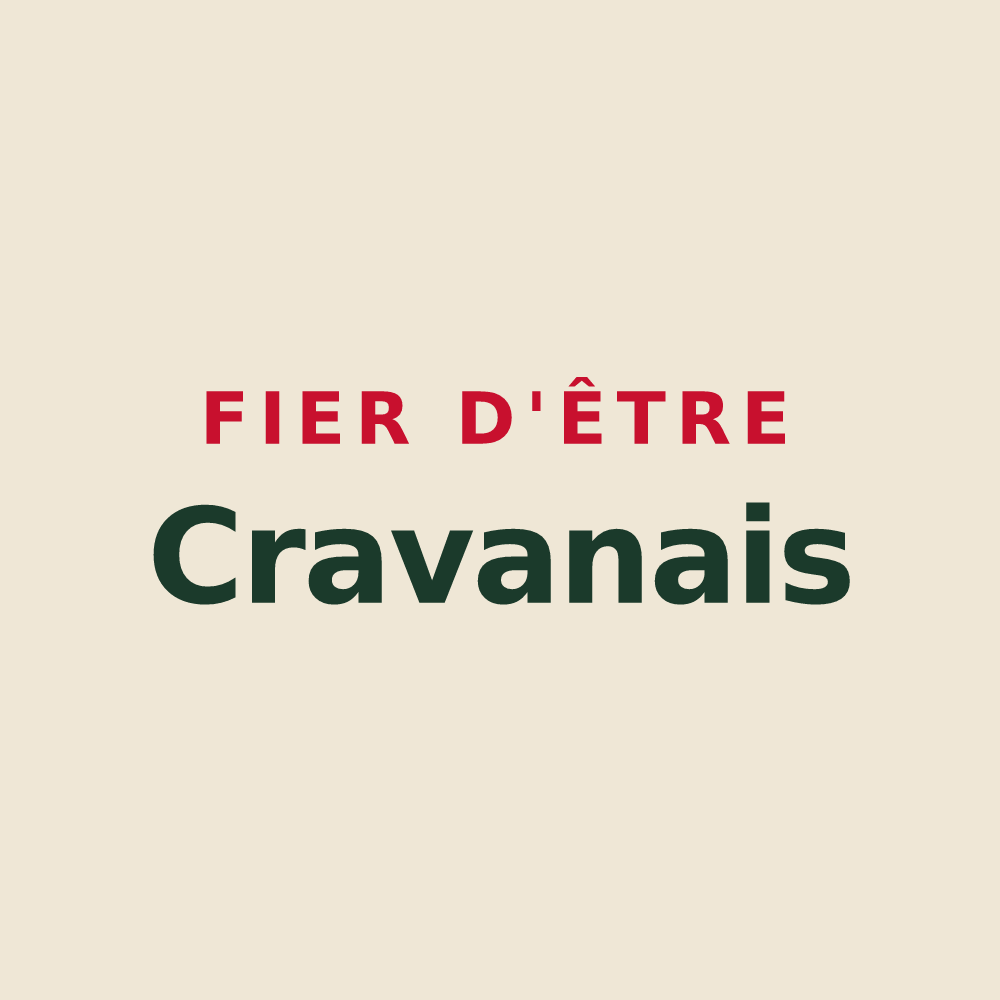 Tote bag « Fier d'être Cravanais » — design pour Cravans