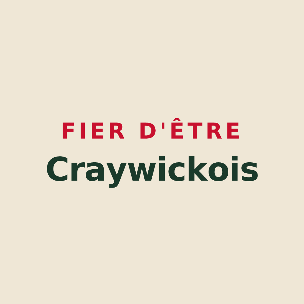 Tote bag « Fier d'être Craywickois » — design pour Craywick