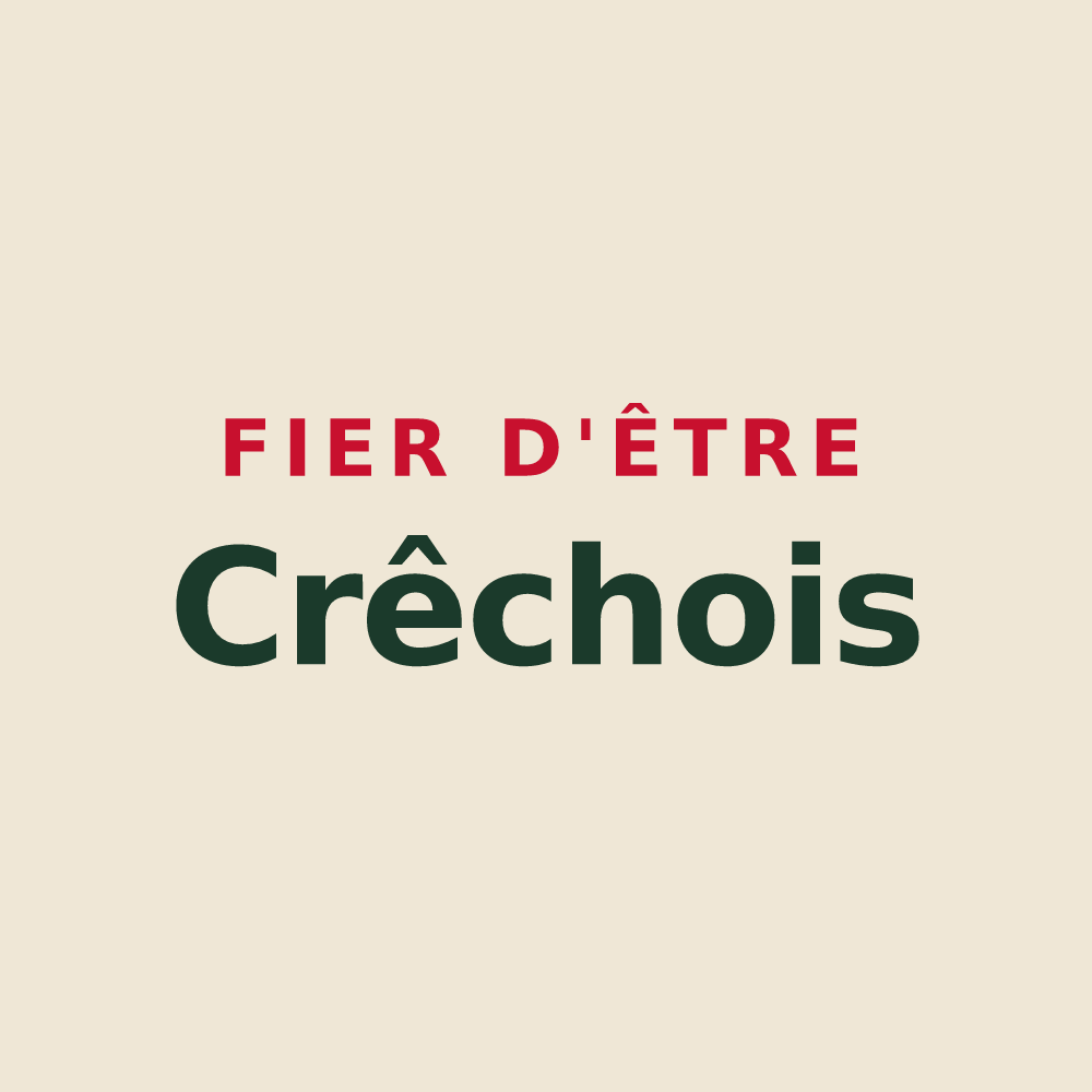 Tote bag « Fier d'être Crêchois » — design pour Crêches-sur-Saône