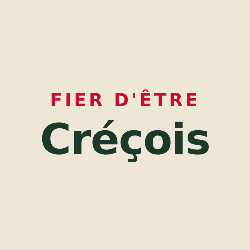 Tote bag « Fier d'être Créçois » — design pour Crécy-la-Chapelle
