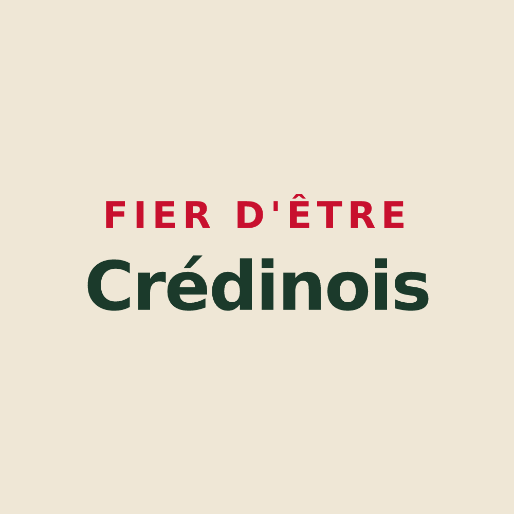 Tote bag « Fier d'être Crédinois » — design pour Crédin