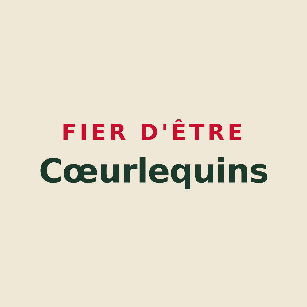 Tote bag « Fier d'être Cœurlequins » — design pour Creney-près-Troyes