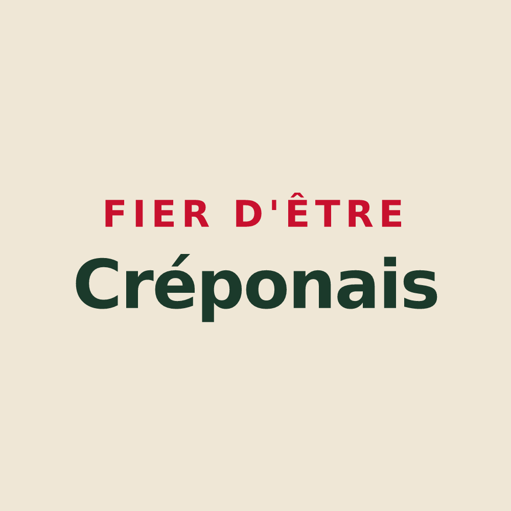 Tote bag « Fier d'être Créponais » — design pour Crépon