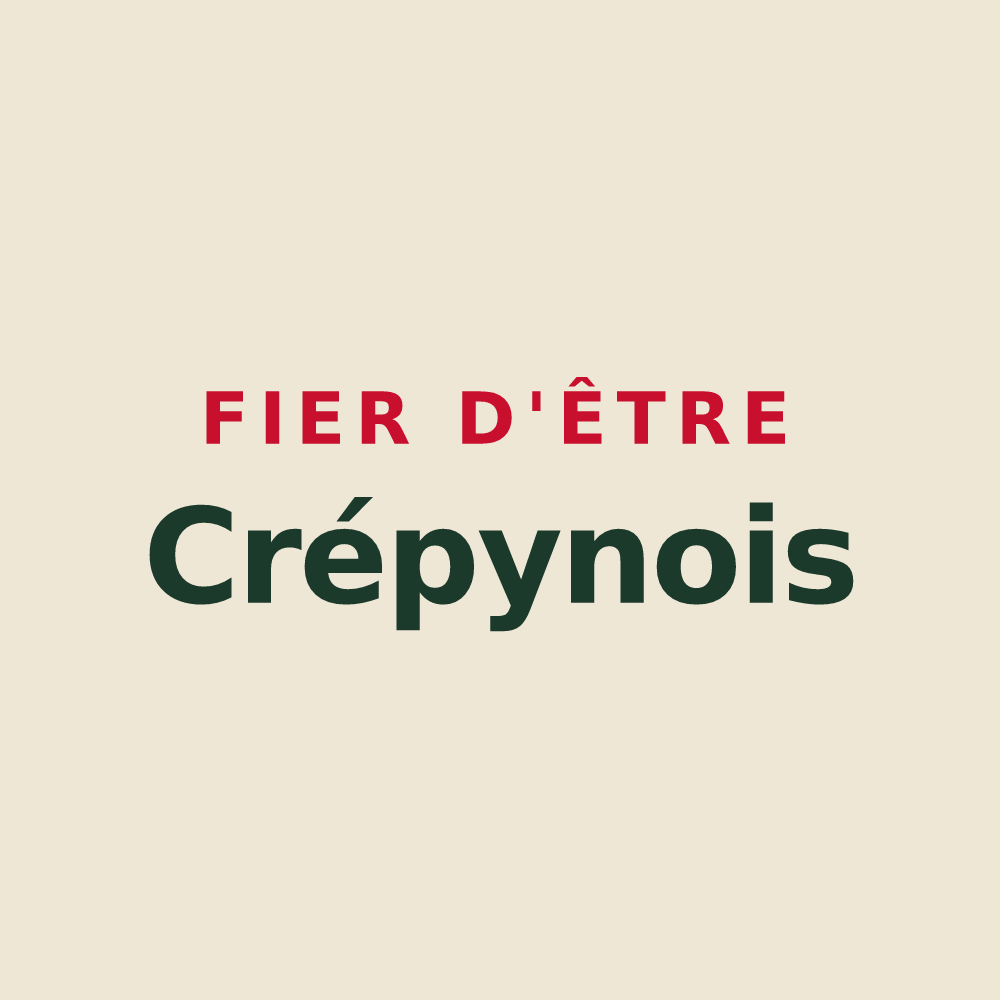 Tote bag « Fier d'être Crépynois » — design pour Crépy