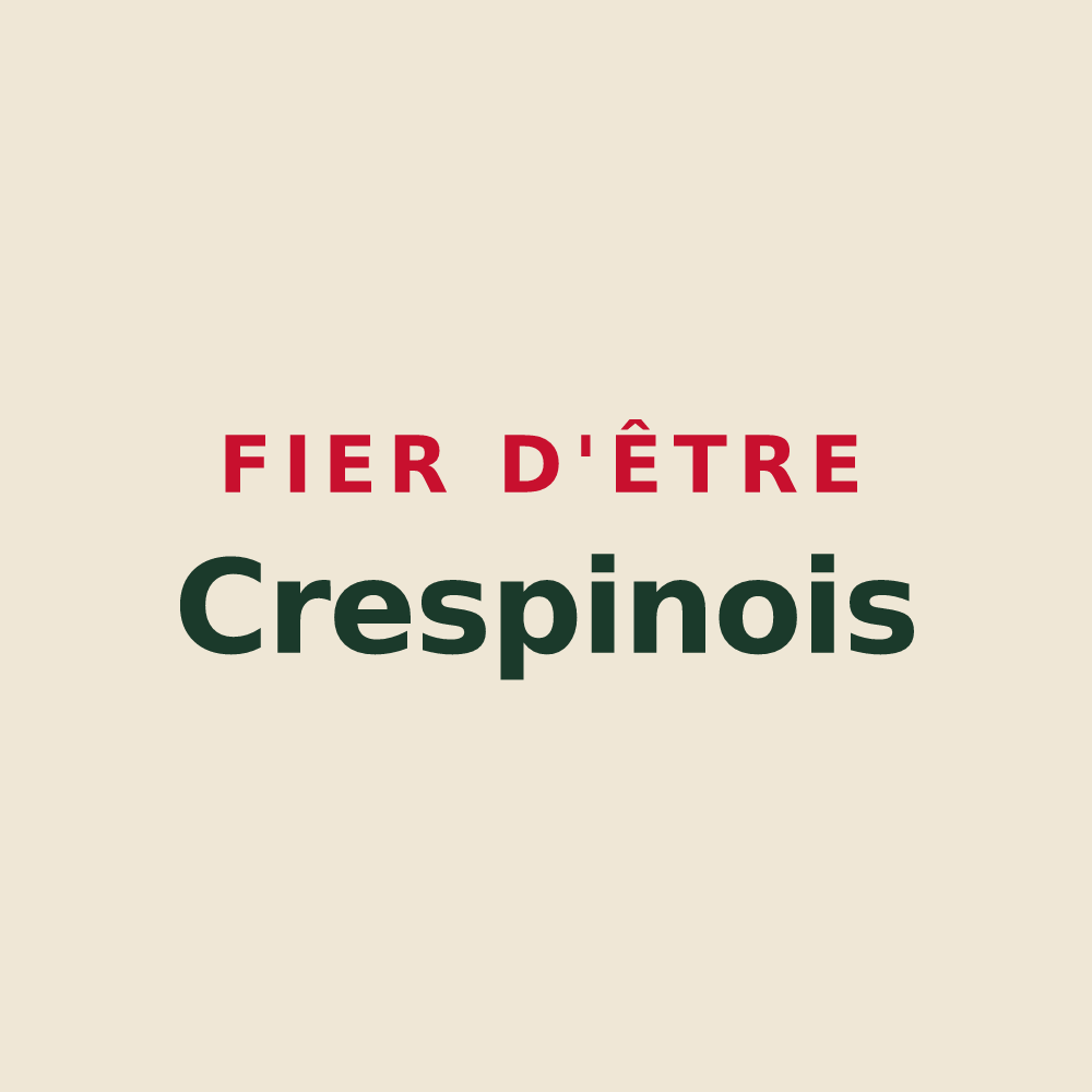 Tote bag « Fier d'être Crespinois » — design pour Crespin
