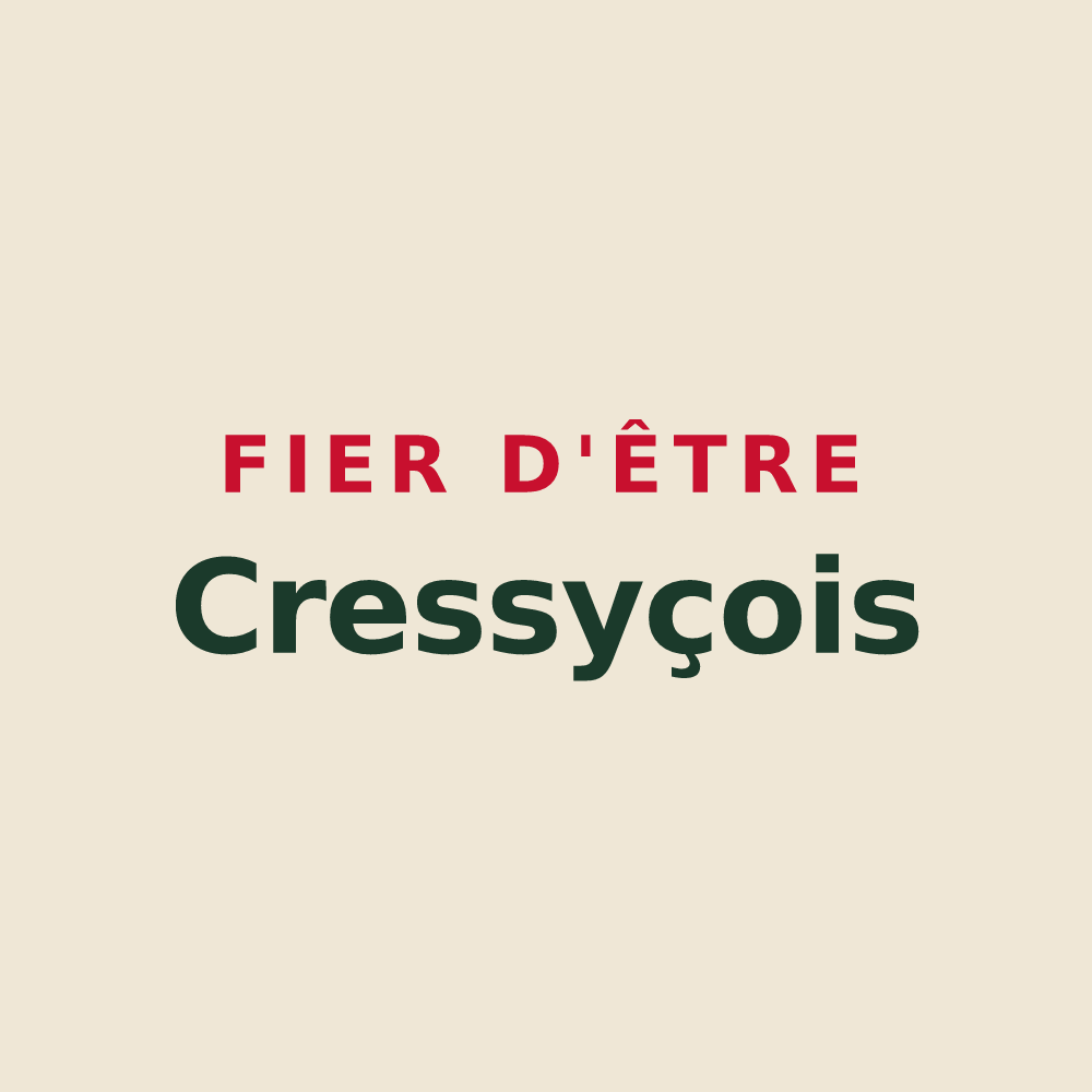 Tote bag « Fier d'être Cressyçois » — design pour Cressy-sur-Somme