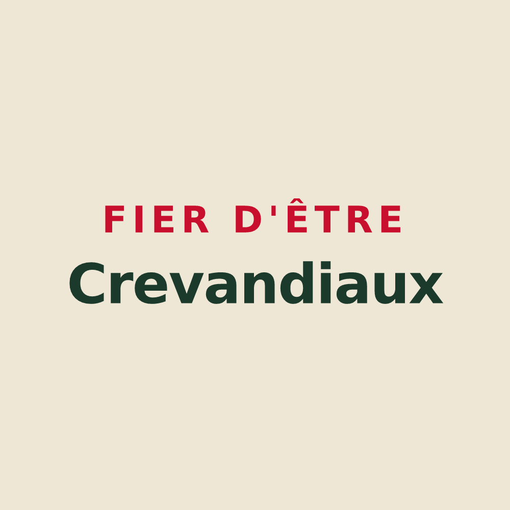 Tote bag « Fier d'être Crevandiaux » — design pour Crevant