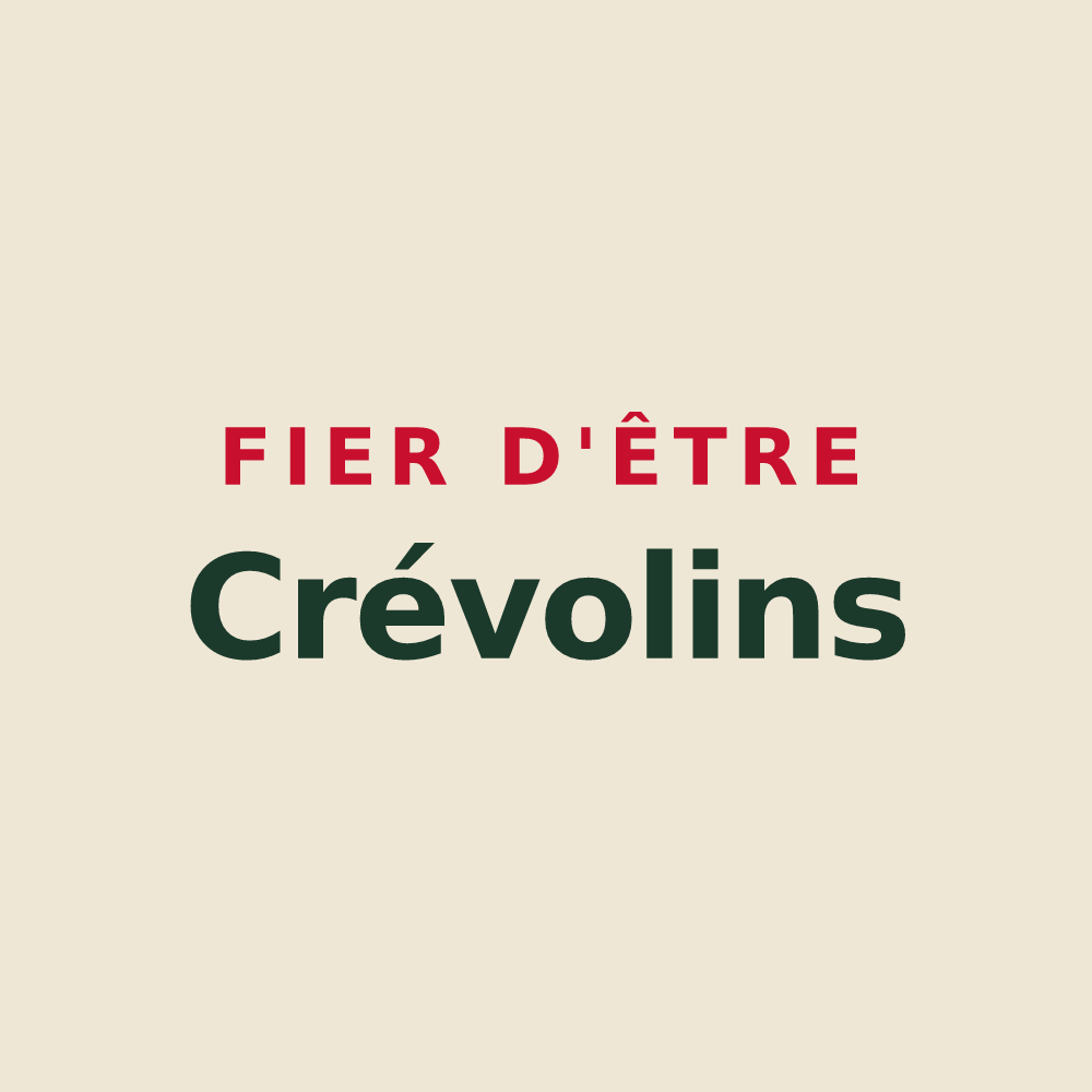 Tote bag « Fier d'être Crévolins » — design pour Crévoux