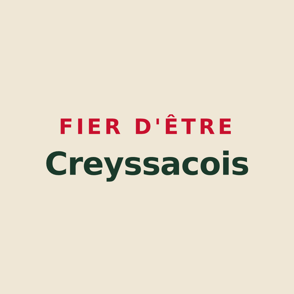Tote bag « Fier d'être Creyssacois » — design pour Creyssac