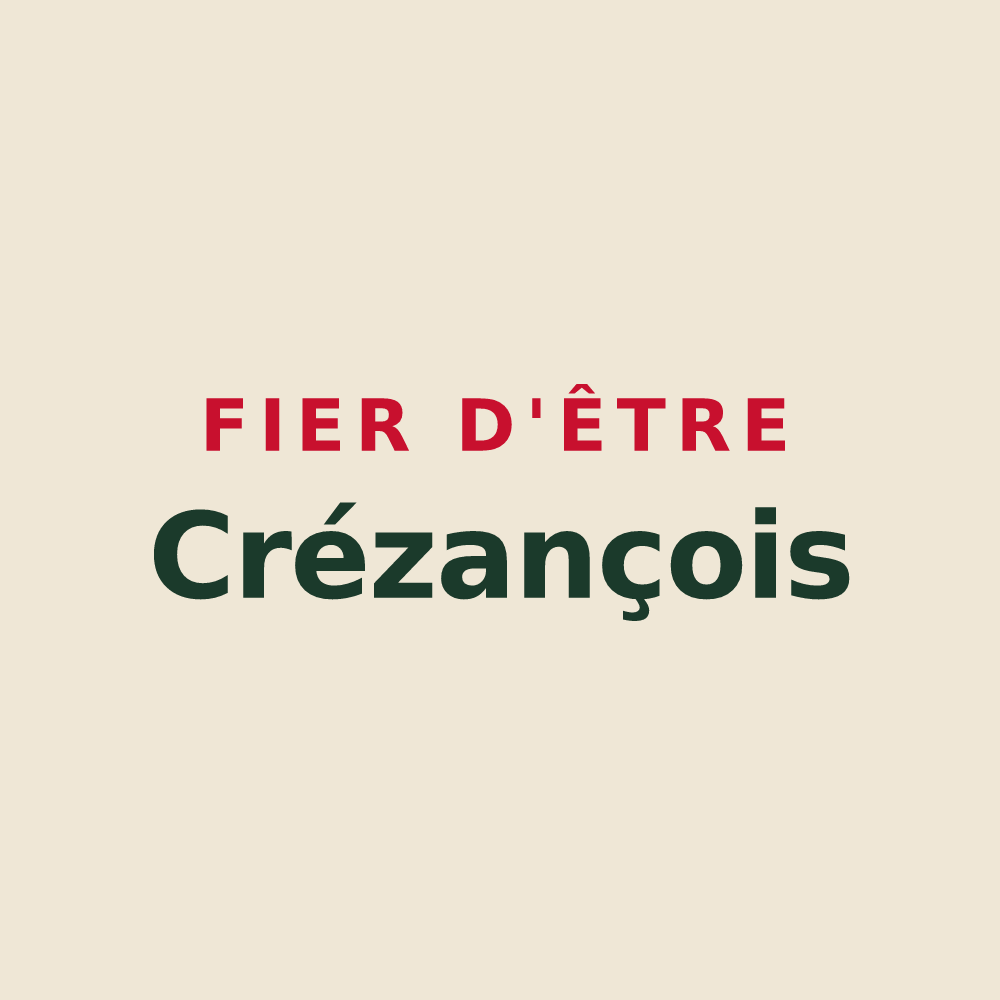 Tote bag « Fier d'être Crézançois » — design pour Crézancy
