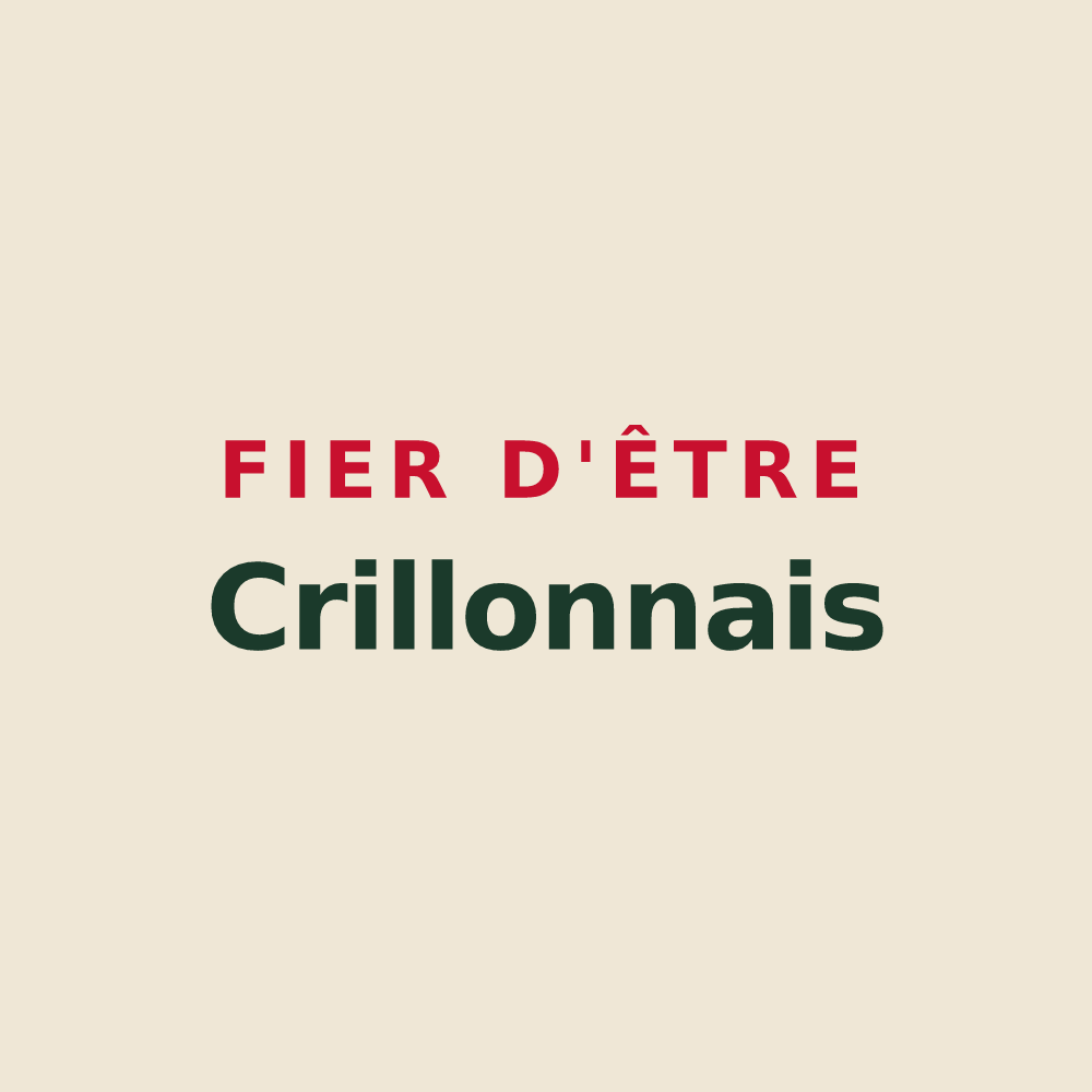 Tote bag « Fier d'être Crillonnais » — design pour Crillon-le-Brave